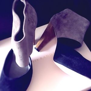 Loeffler Randall Gray, Gold & Black Booties NWT